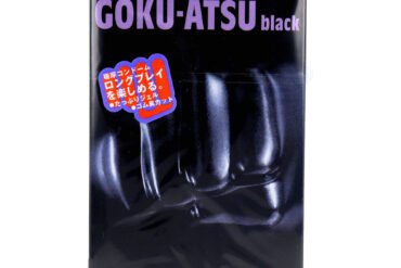NEW GOKU-ATSU Black Extra Thick Condoms, 12 Pieces