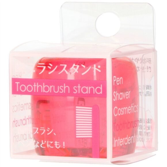 Life Range 3-06 Toothbrush Stand, Clear Pink