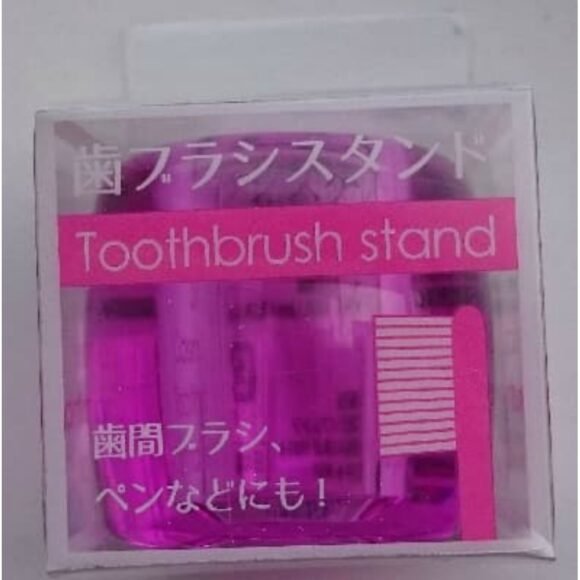 Life Range 3-06 Toothbrush Stand Clear Purple