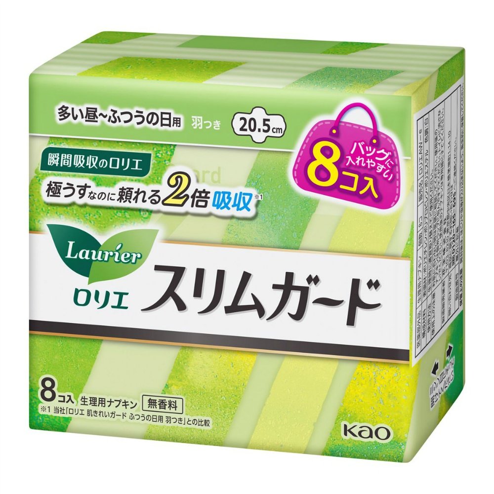 Laurier Slim Guard Mini Pack with Wings for Heavy to Normal Days