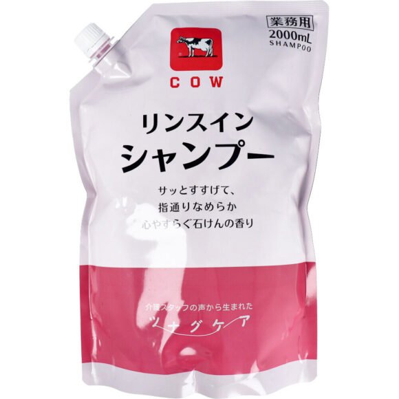 Cow Brand Tsunagu Care 2-in-1 Shampoo & Conditioner – Soothing Soap Scent – Professional Refill 2000mL