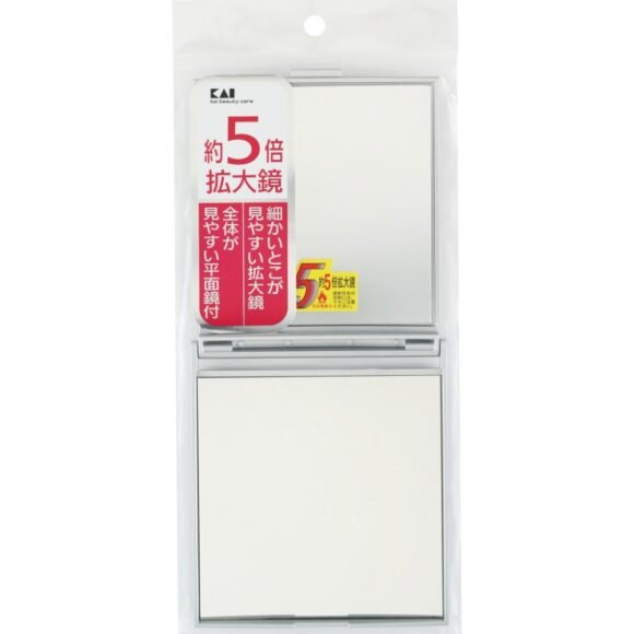 KX0755 Compact mirror with 5x magnification, silver