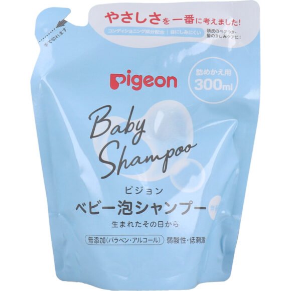 Pigeon Baby Foaming Shampoo – Fragrance-Free – Refill 300mL