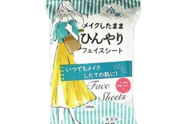 Refreshing sheet that leaves makeup on