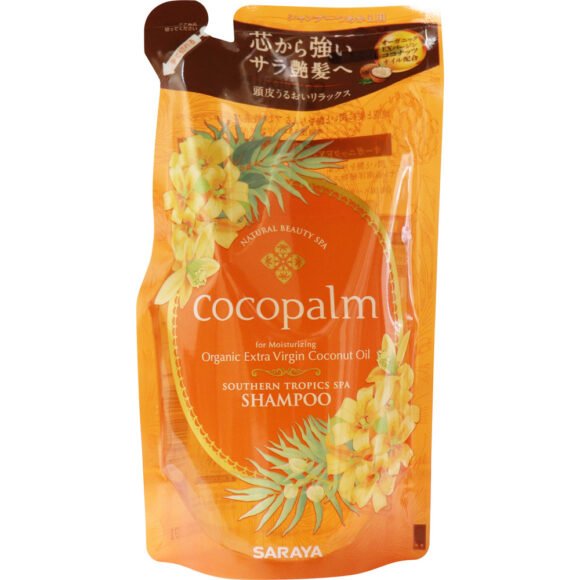 Coco Palm Tropical Spa Shampoo – Moisturizing Scalp, Fruity Neroli, Refill 380mL