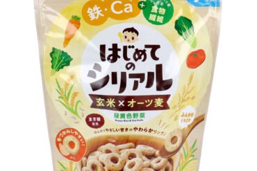 Wakodo Baby Food First Cereal Brown Rice × Oats with Green & Yellow Vegetables 25g