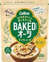 Calbee Baked Oats Nuts & Seeds 400g