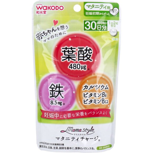 Wakodo Mama Style – Maternity Charge, 30-Day Supply, 60 Capsules