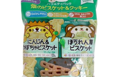 Wakodo Baby Snack + DHA for 1-Year-Olds – Variety Pack: Farm Biscuits & Cookies