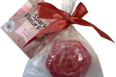 Bath bomb, 1 pink rose