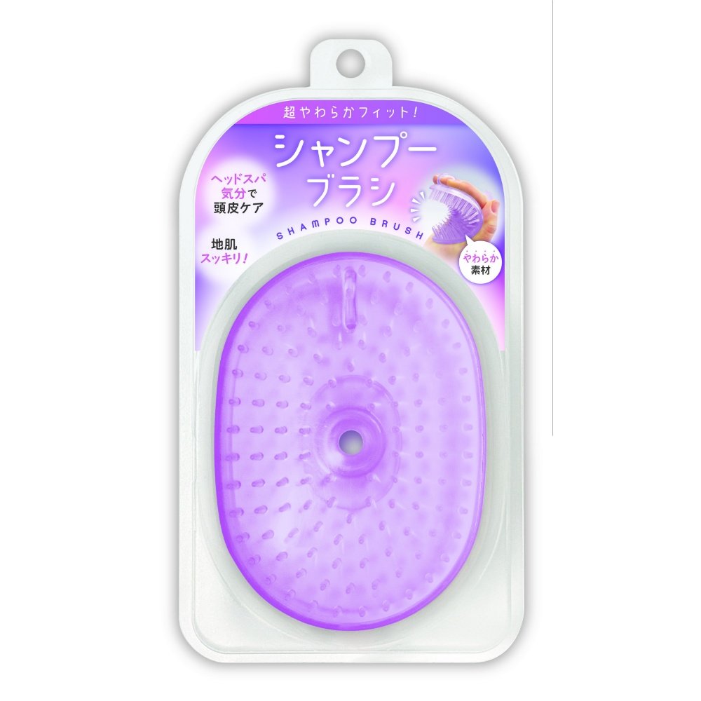 Super Soft Fit Shampoo Brush Purple