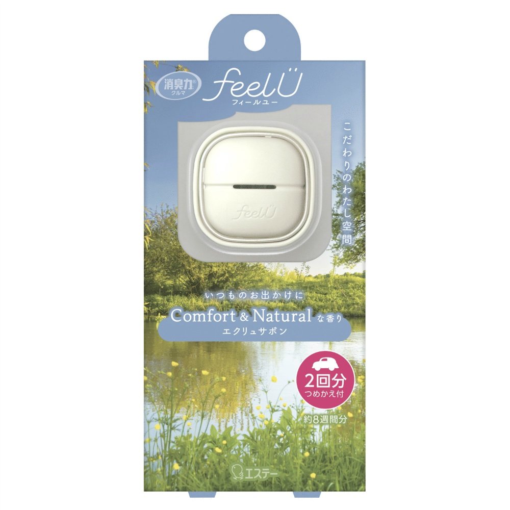 Deodorizer Feel U Car Deodorizer, Clip Type, Ecru Savon