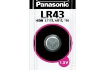 Alkaline button battery LR43P