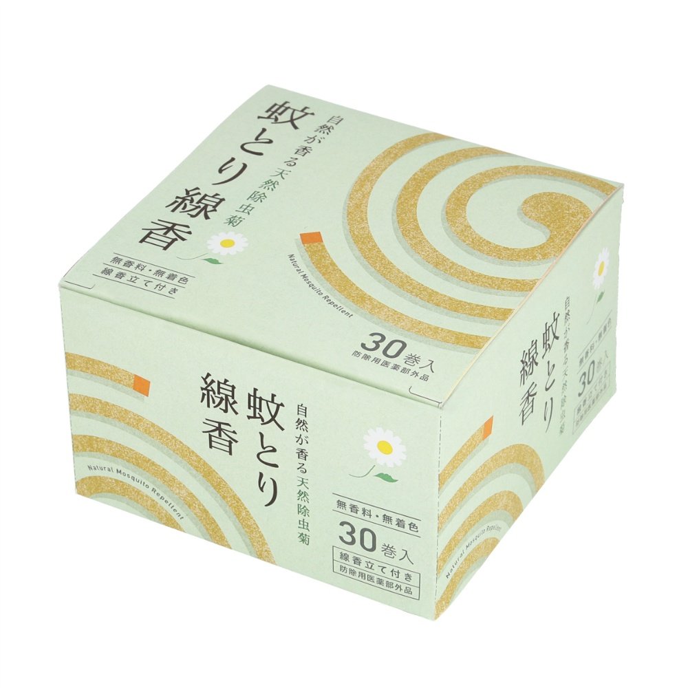 Natural pyrethrum mosquito coils with a natural fragrance