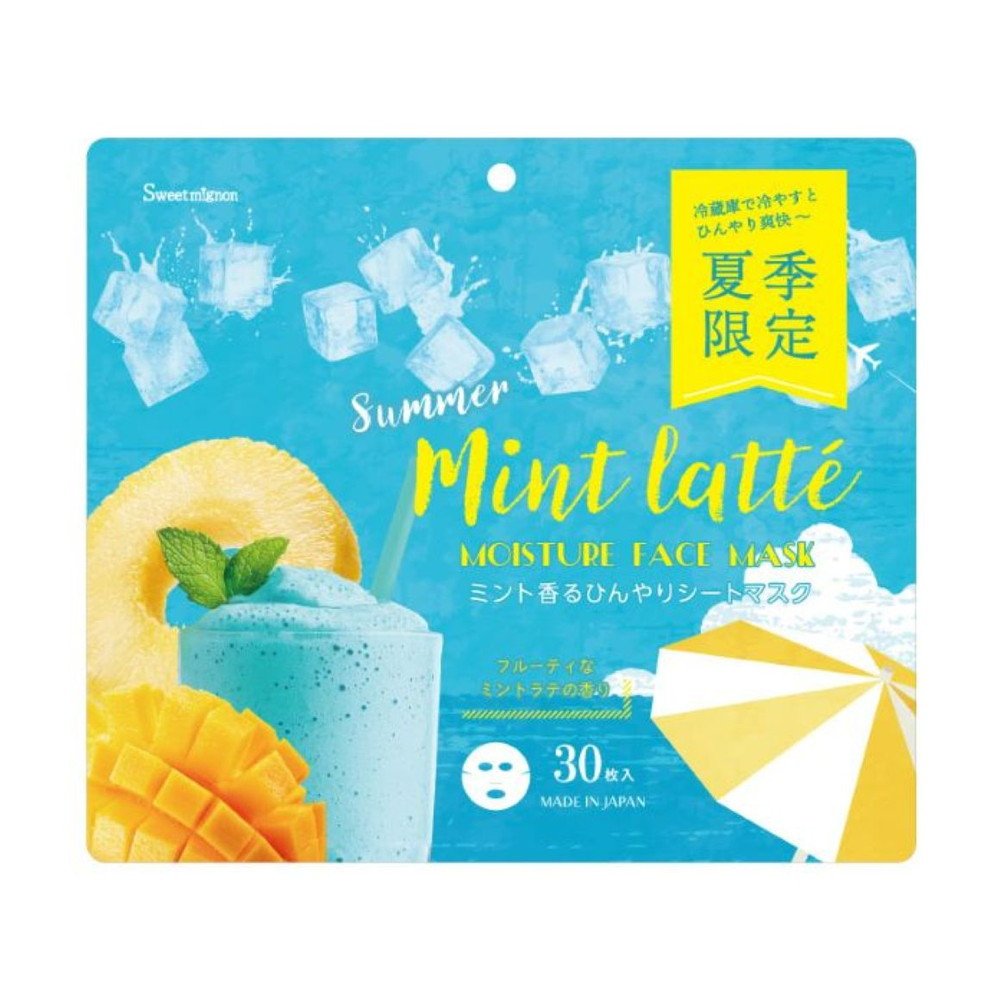 Mint-scented cooling sheet mask
