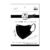 Aya Silk Feel Mask, Black x Black, Large Size