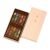 Flower-shaped bookmarks, set of 10 in a paulownia wood box.
