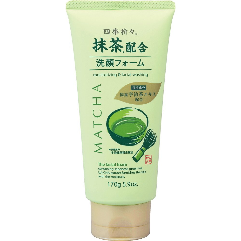 Seasonal Matcha-infused facial cleansing foam