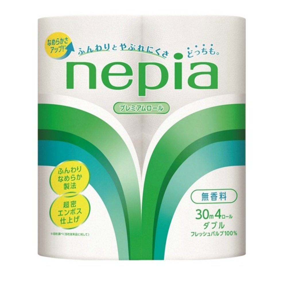 Nepia Toilet Rolls, 4-Piece Double Roll, 30M