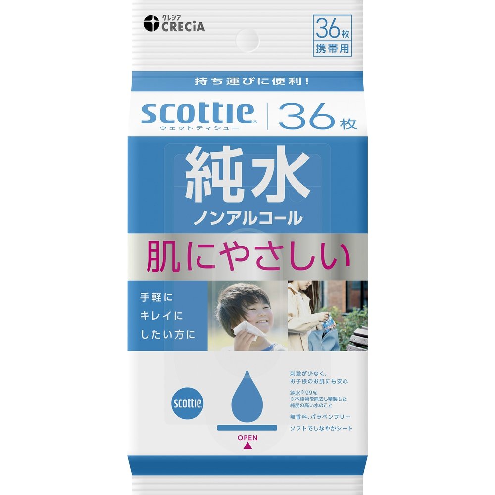 Scottie Wet Tissues - Pure Water, Alcohol-Free