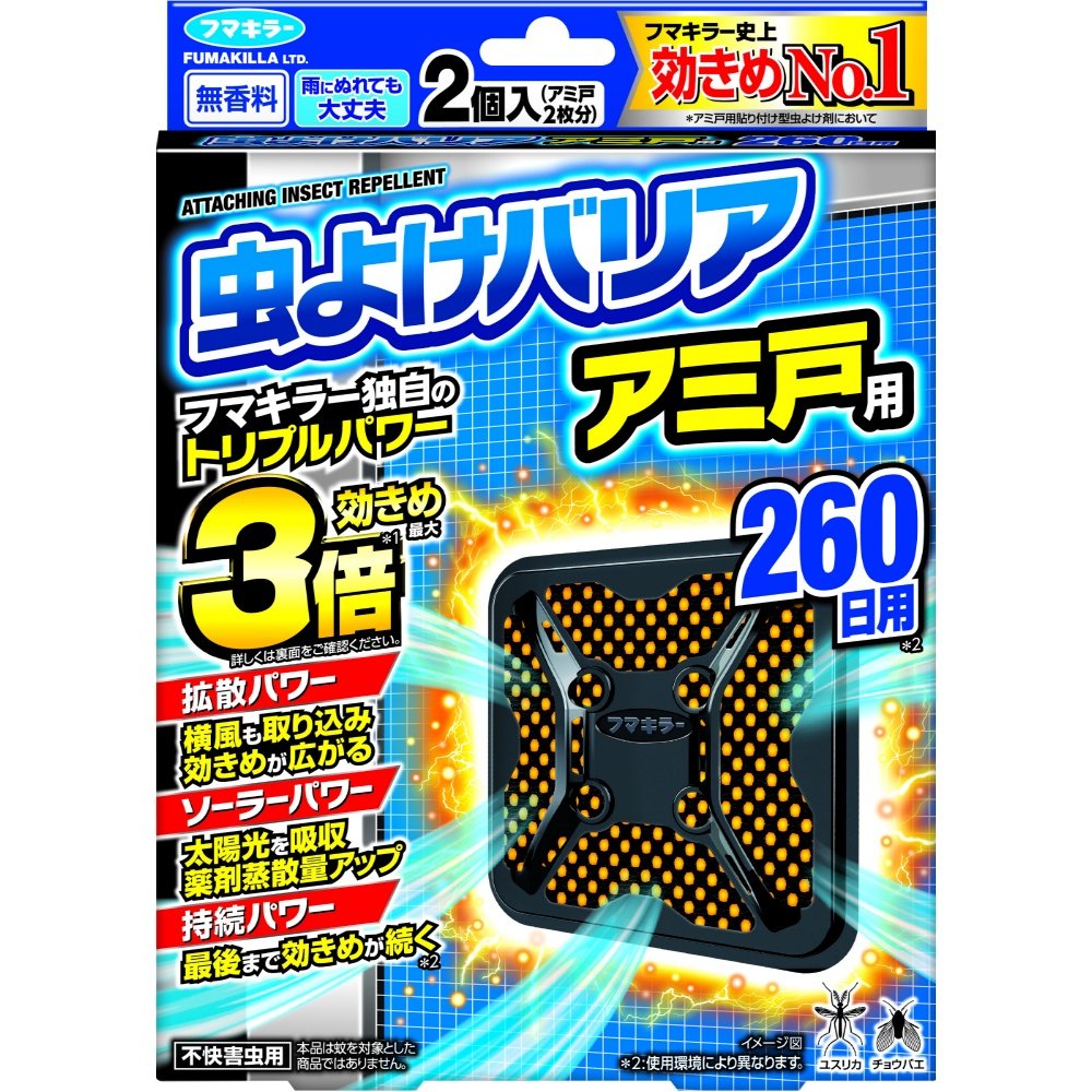 Insect repellent barrier screen door (260-day supply)