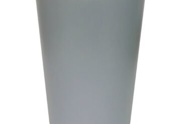 Macaron Dustbin, Round, Gray