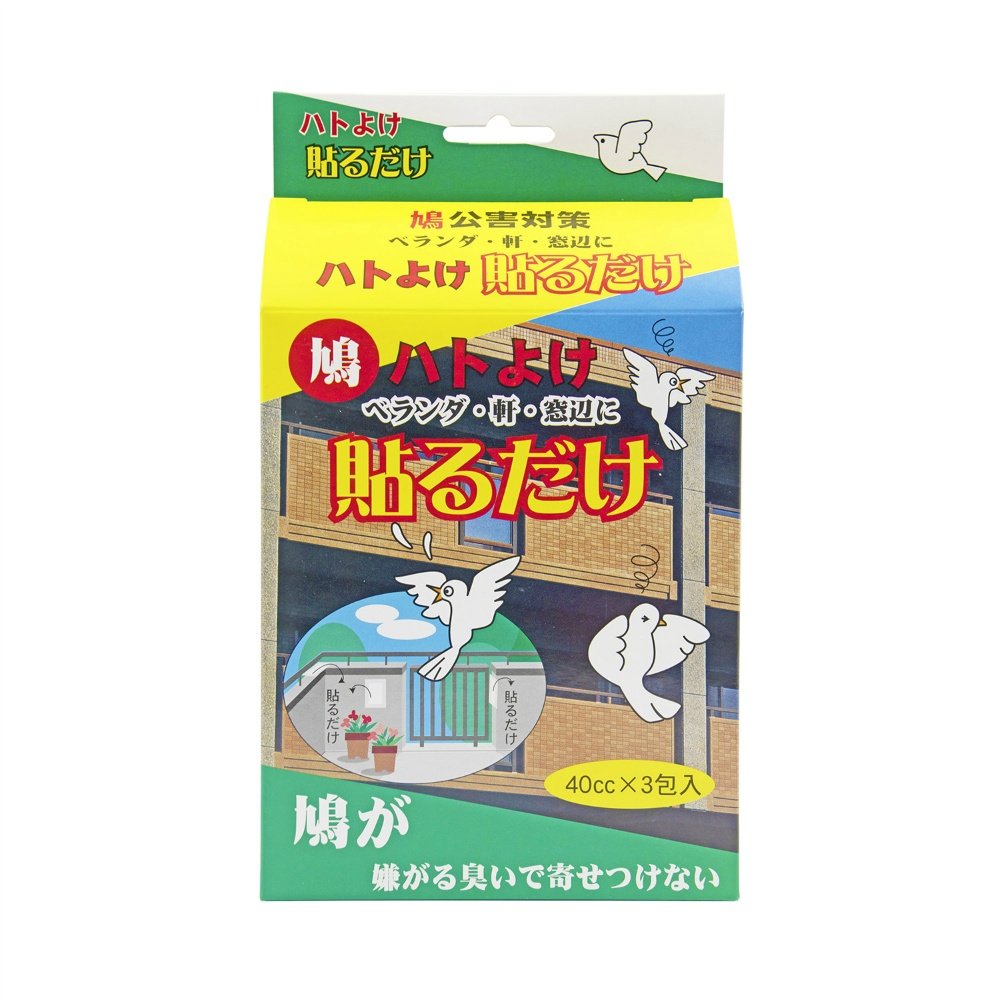 Toyaku Pigeon Repellent Stick-on Type 40cc x 3 Packets