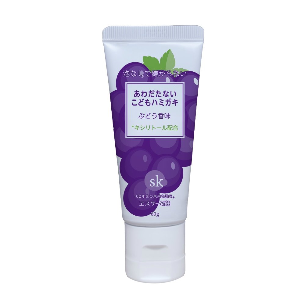 Non-foaming children's toothpaste, grape flavor.