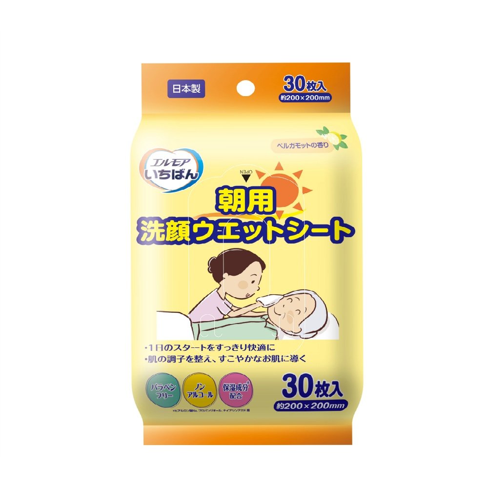Elmore Ichiban Morning Facial Cleansing Wet Wipes