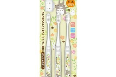 Clear Toothbrush Set of 3, Totoro Plants TBCR6T