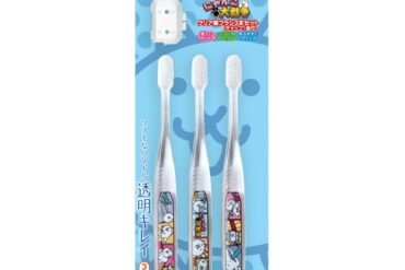 Clear toothbrush 3-pack, The Battle Cats 23 TBCR6T