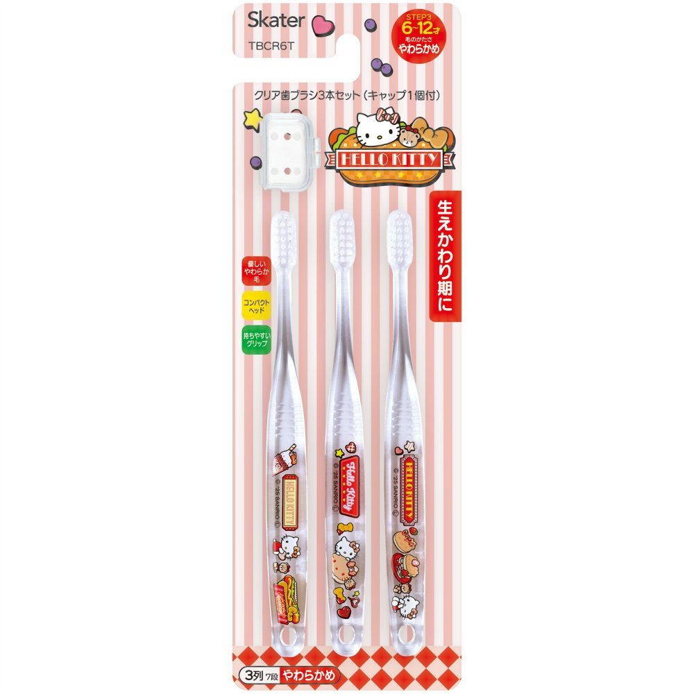 Clear toothbrush set of 3, KT Dyna TBCR6T